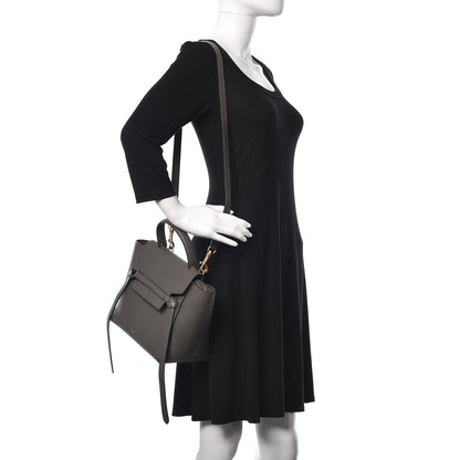 Celine Baby Grained Calfskin Micro Belt Bag Grey 2 of 13