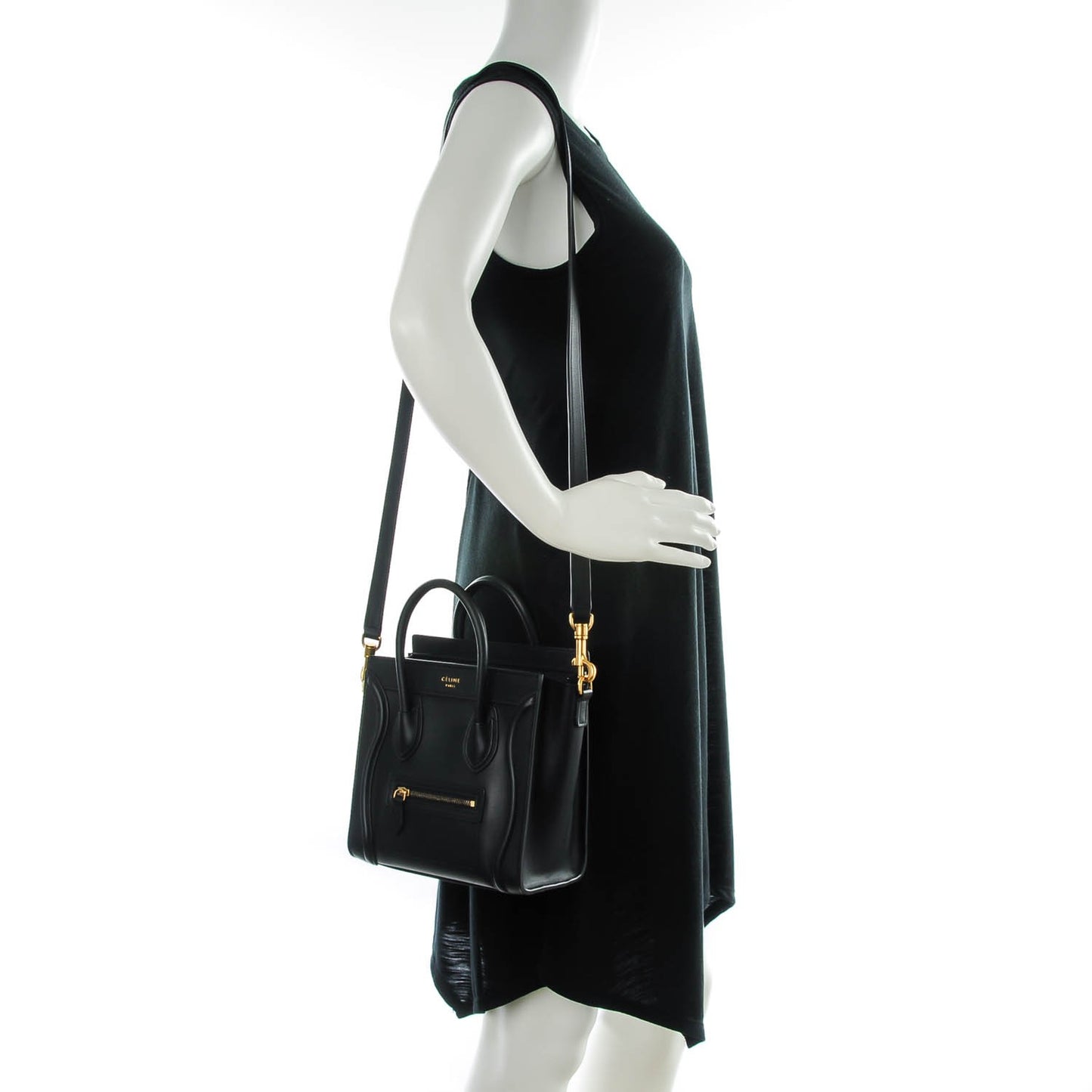 Smooth Calfskin Nano Luggage Black