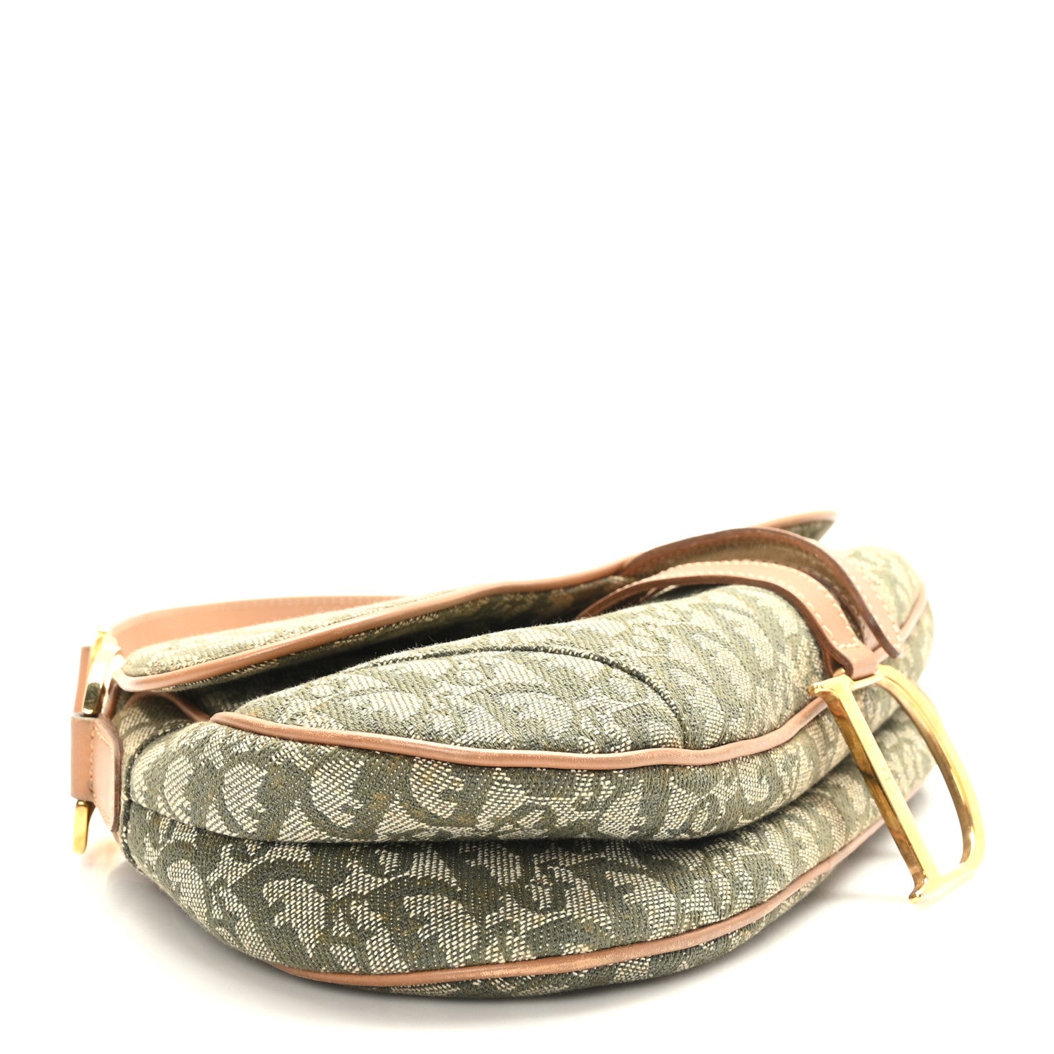 Christian Dior Monogram Saddle Bag Green 4 of 9