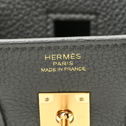 Hermes Togo Birkin 25 Vert Amande 6 of 11