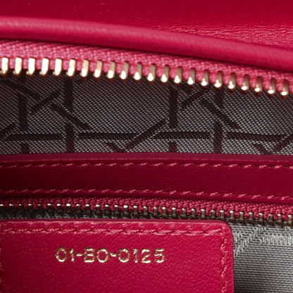 Christian Dior Lambskin Cannage Large Lady Dior Fuchsia 8 of 9