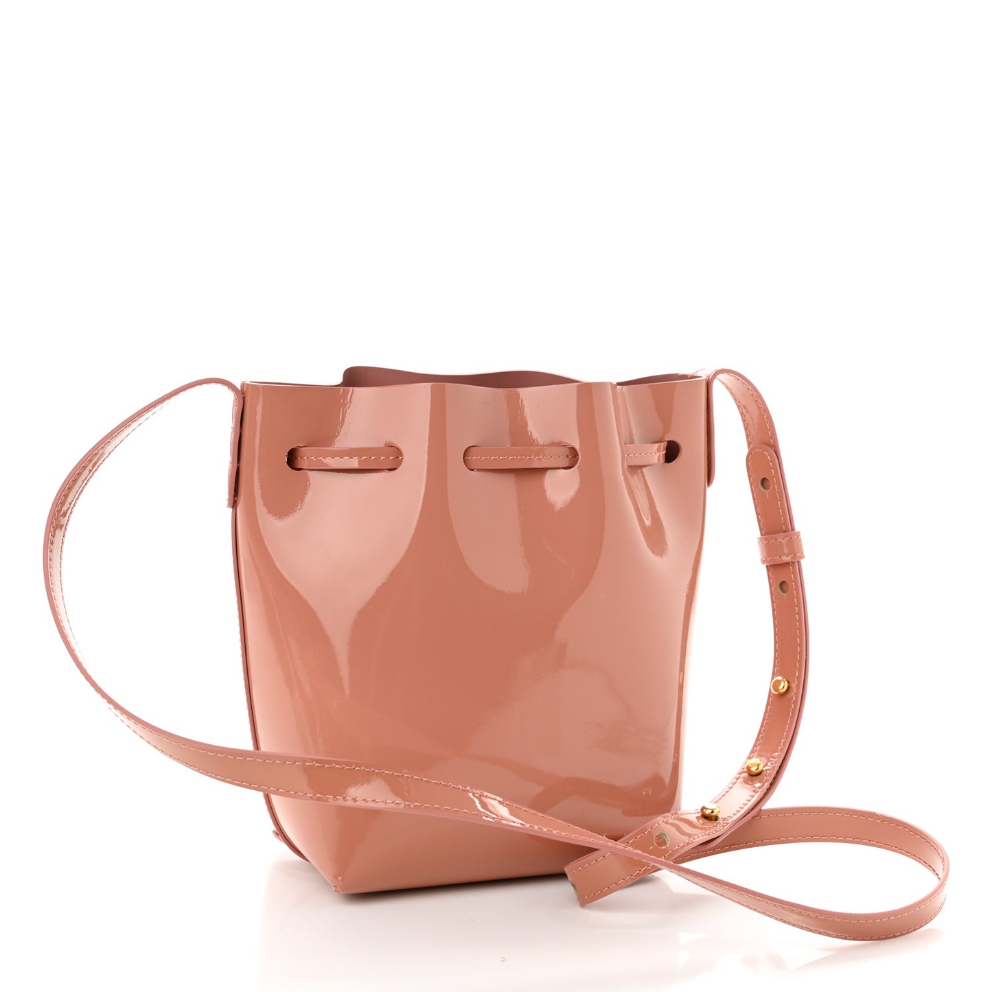 Patent Calfskin Mini Mini Bucket Blush