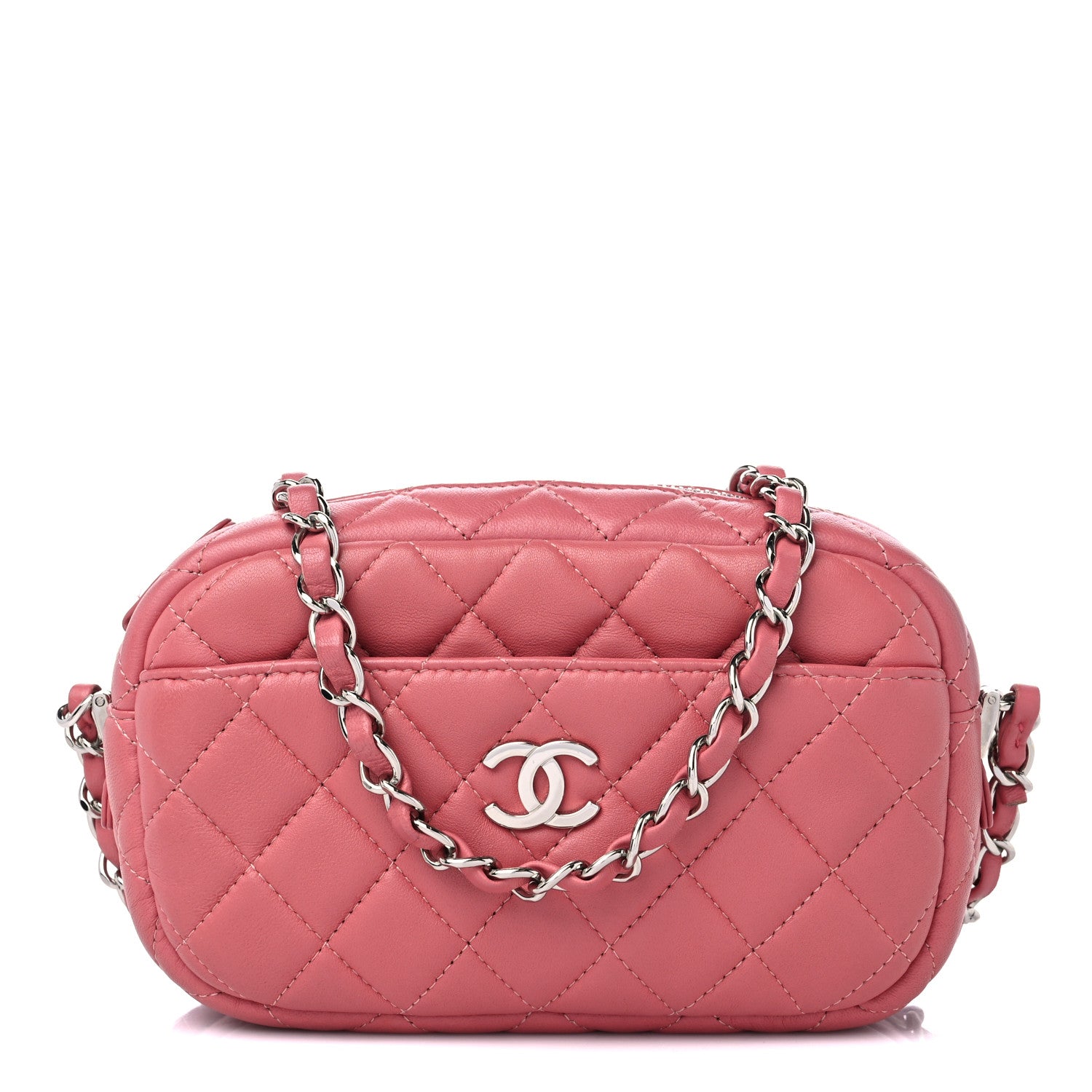 Chanel Lambskin Quilted Small Timeless Camera Case Pink 1 of 9