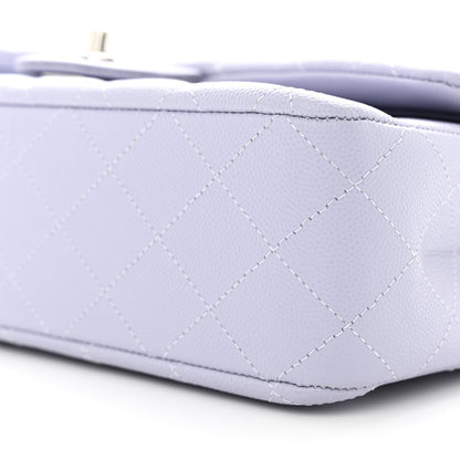 Chanel Caviar Quilted Medium Double Flap Light Purple 10 of 11