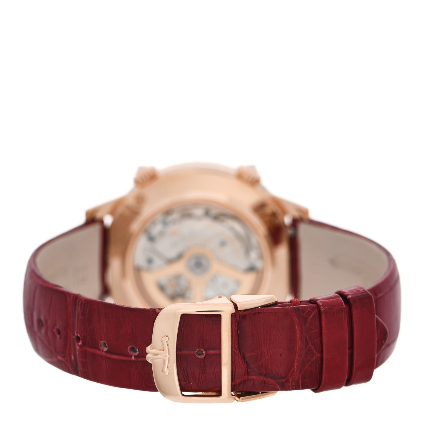 18K Rose Gold Alligator Diamond Bezel Mother of Pearl 39mm Rendez-Vous Moon Automatic Watch Q3532490