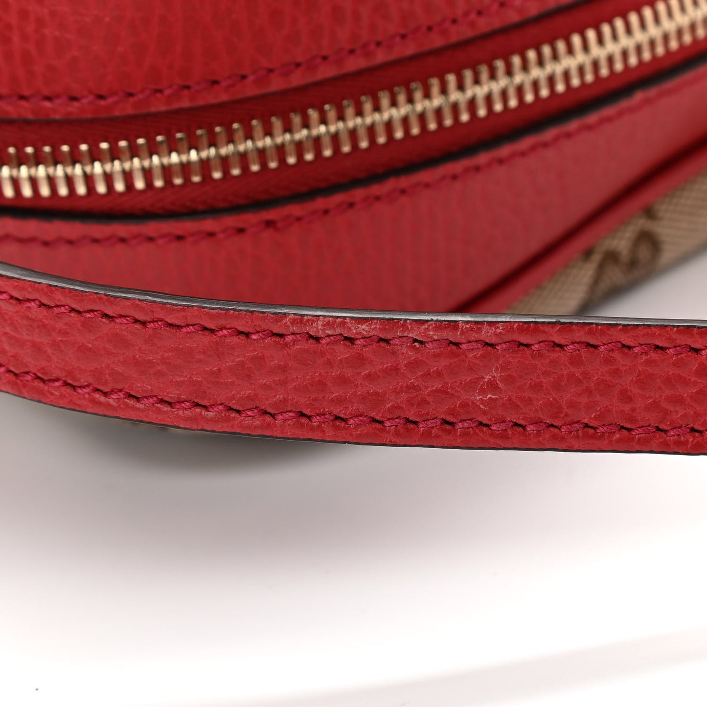 Monogram Mini Bree Messenger Bag Red
