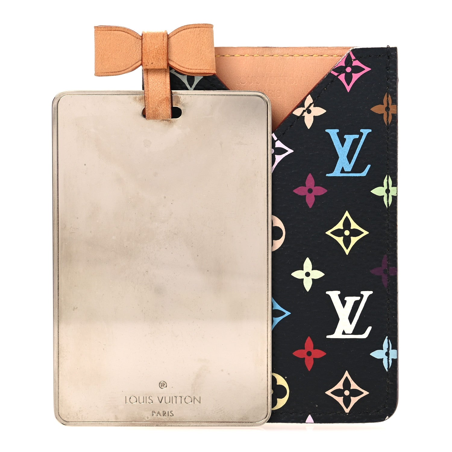 Louis Vuitton Monogram Multicolor Mirror and Case Pouch Black 3 of 10