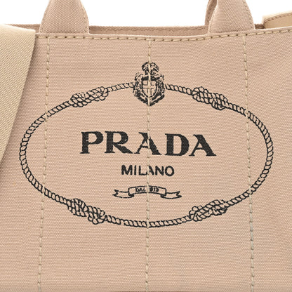 Prada Canapa Small Logo Tote Corda 9 of 11