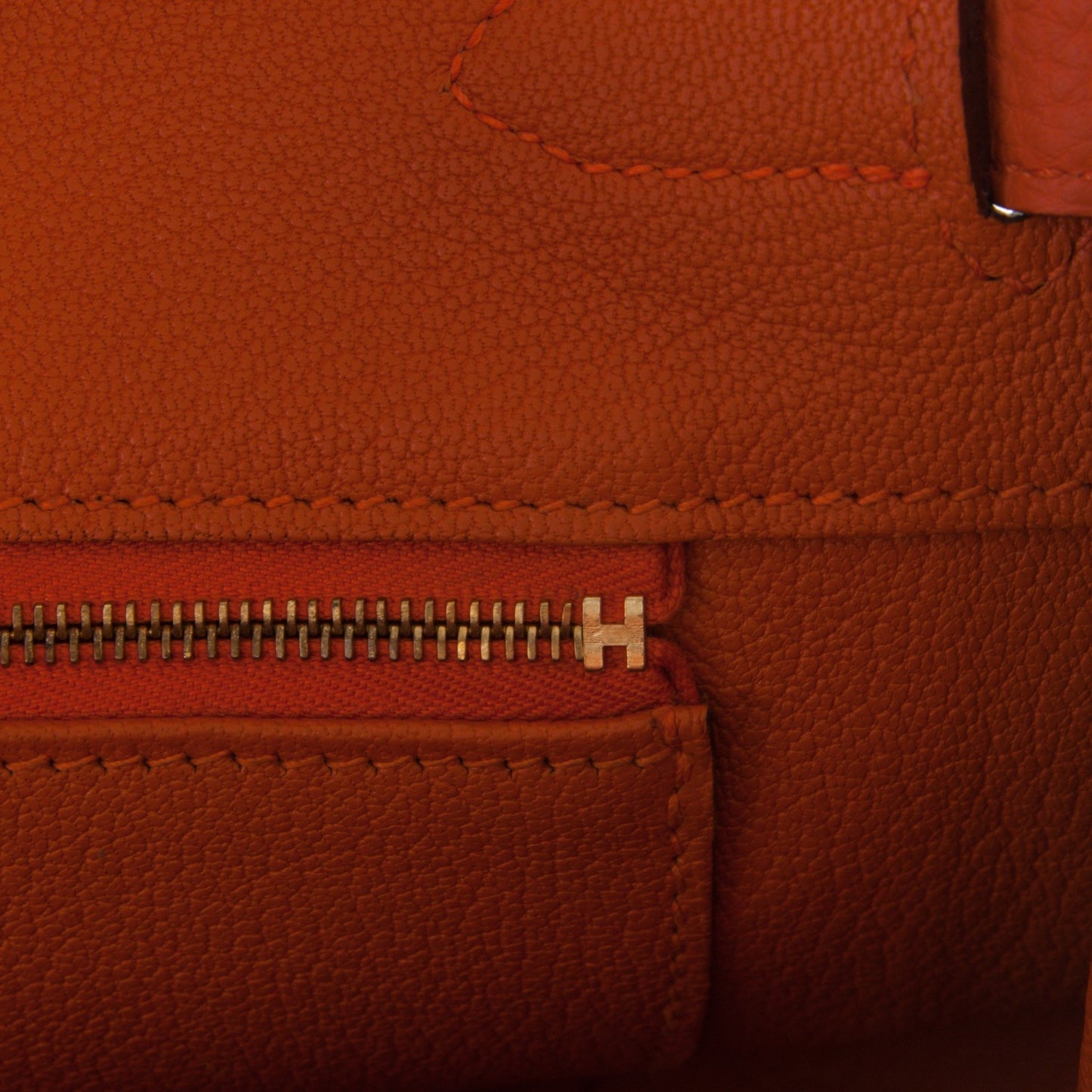 Togo Birkin 35 Orange