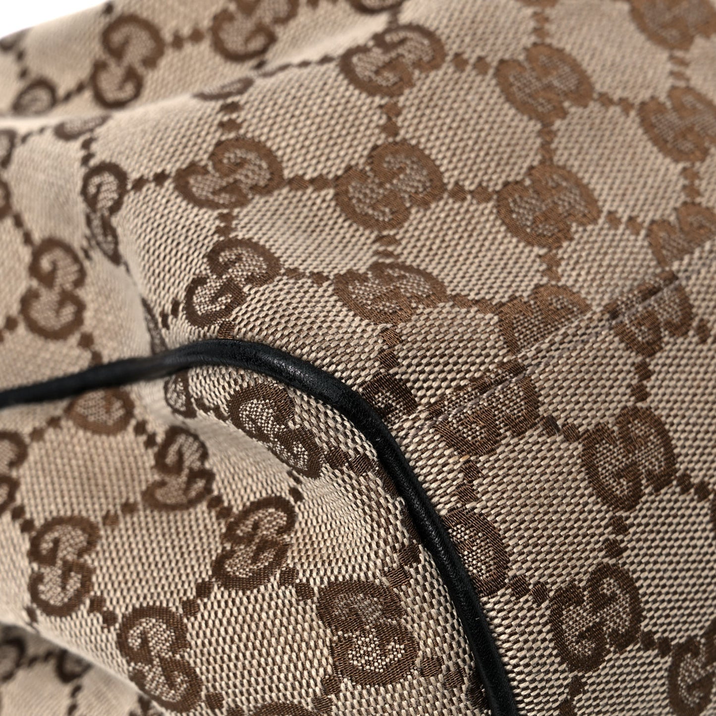 Monogram Medium Sukey Tote Beige Ebony Black