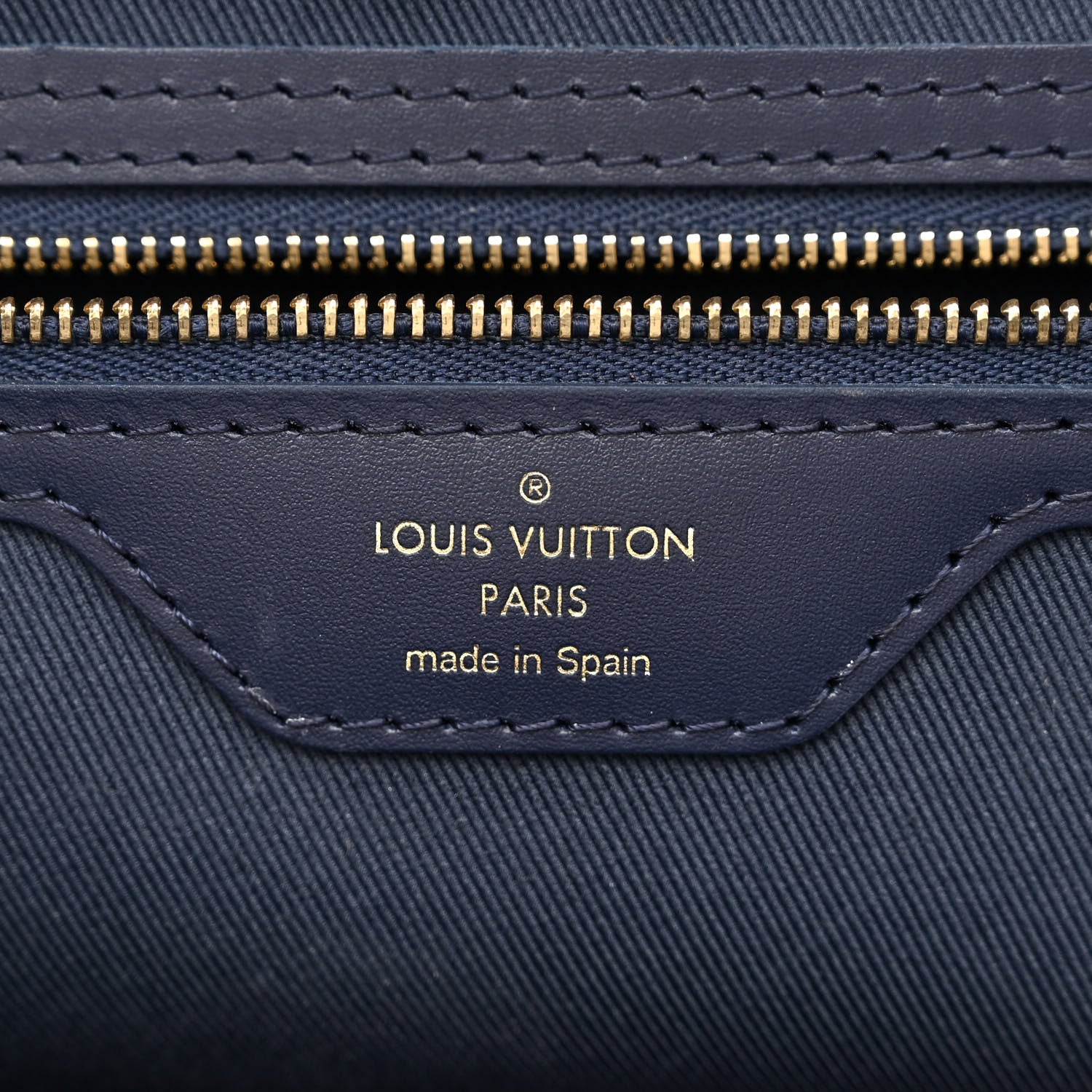 Louis Vuitton Monoglam Neverfull MM Blue 8 of 12