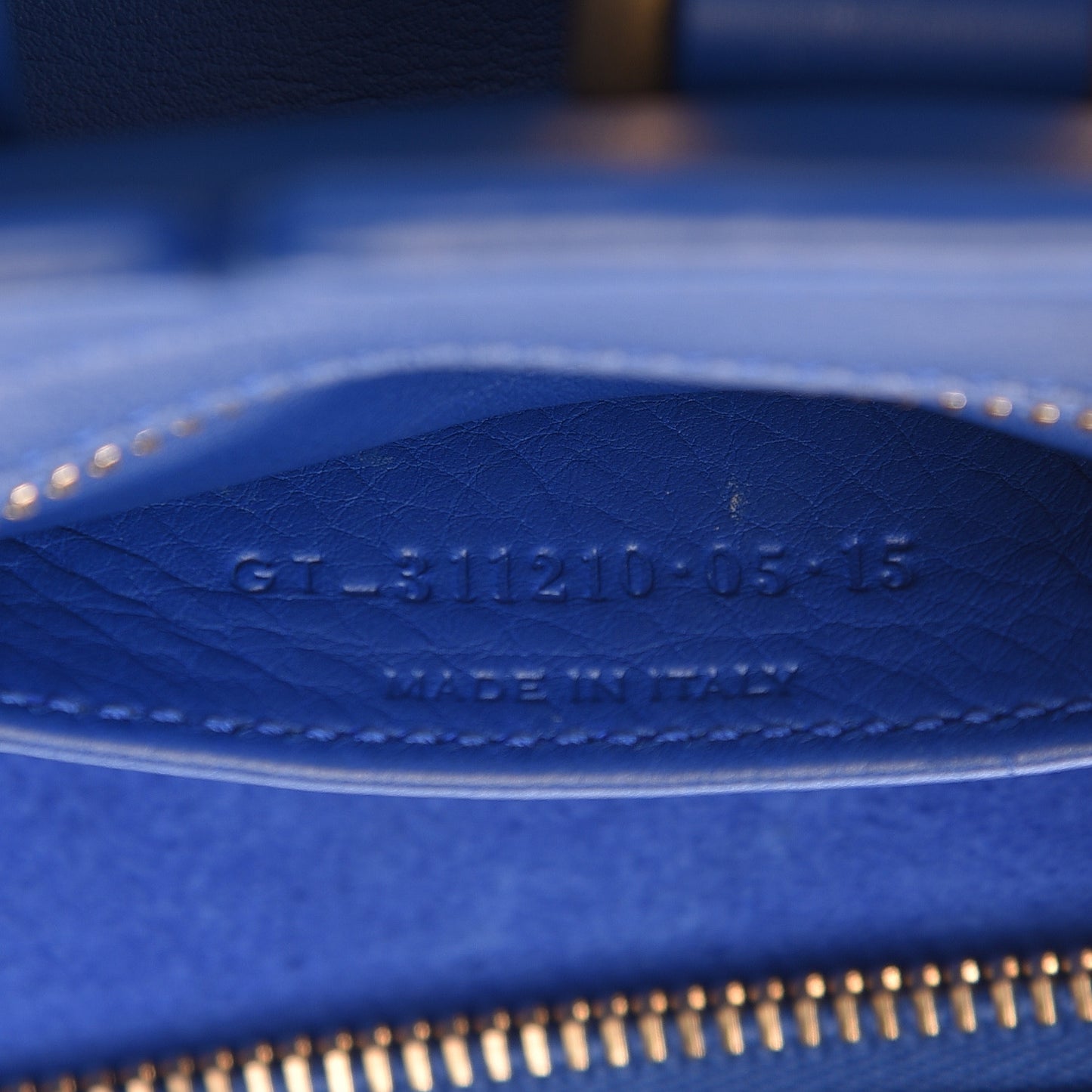 Calfskin Small Classic Y Cabas Royal Blue