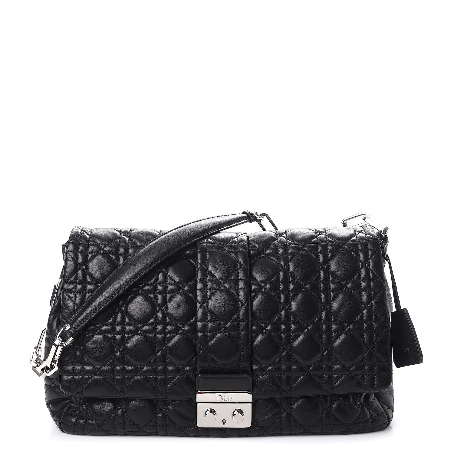 Christian Dior Lambskin Cannage Large New Lock Flap Black 1 of 7