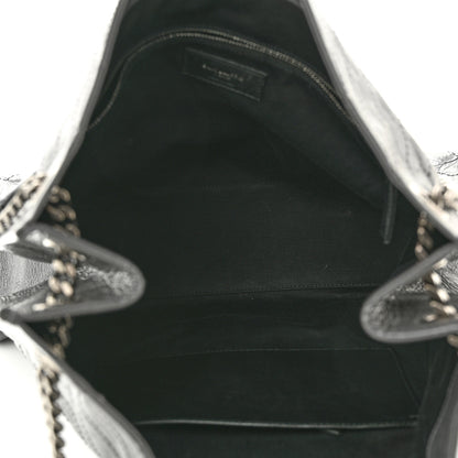 Saint Laurent Crinkled Calfskin Matelasse Monogram Niki Shoulder Bag Storm 5 of 10
