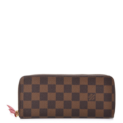 Louis Vuitton Damier Ebene Clemence Wallet Cherry 1 of 7