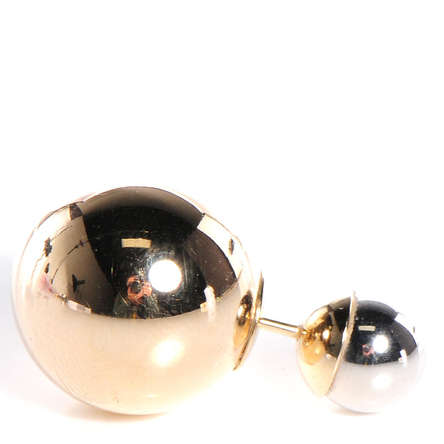 Christian Dior Mise En Dior Tribal Earrings Gold Silver 3 of 6