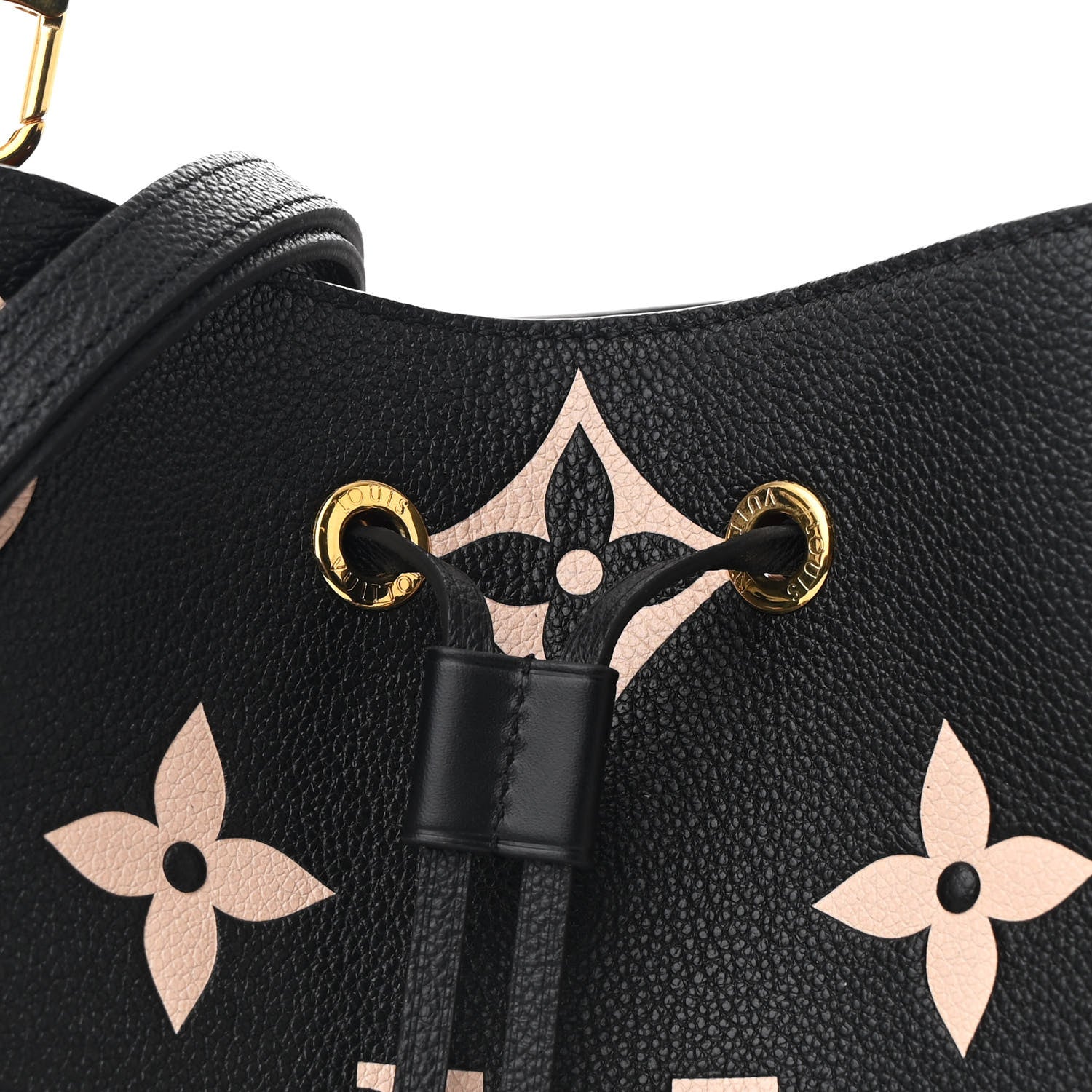 Louis Vuitton Empreinte Monogram Giant Neonoe MM Black Beige 9 of 12