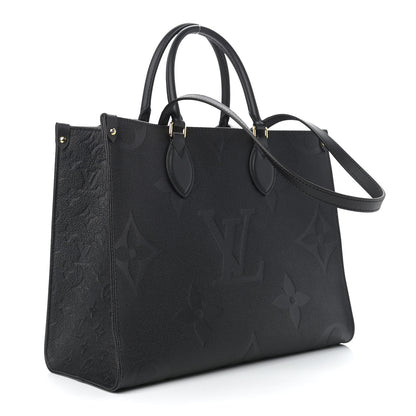 Louis Vuitton Empreinte Monogram Giant Onthego MM Black 3 of 8