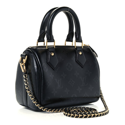 Louis Vuitton Monogram Ink Speedy BB Black 2 of 9