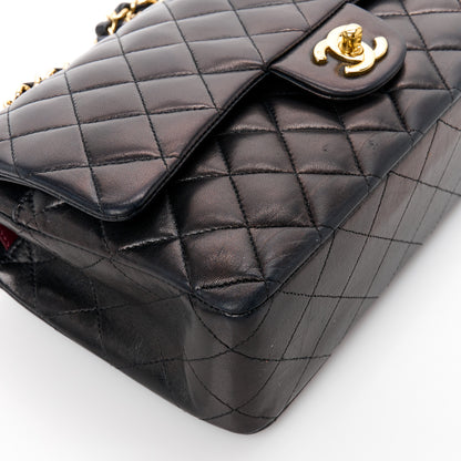 Chanel Lambskin Quilted Medium Double Flap Black 10 of 11