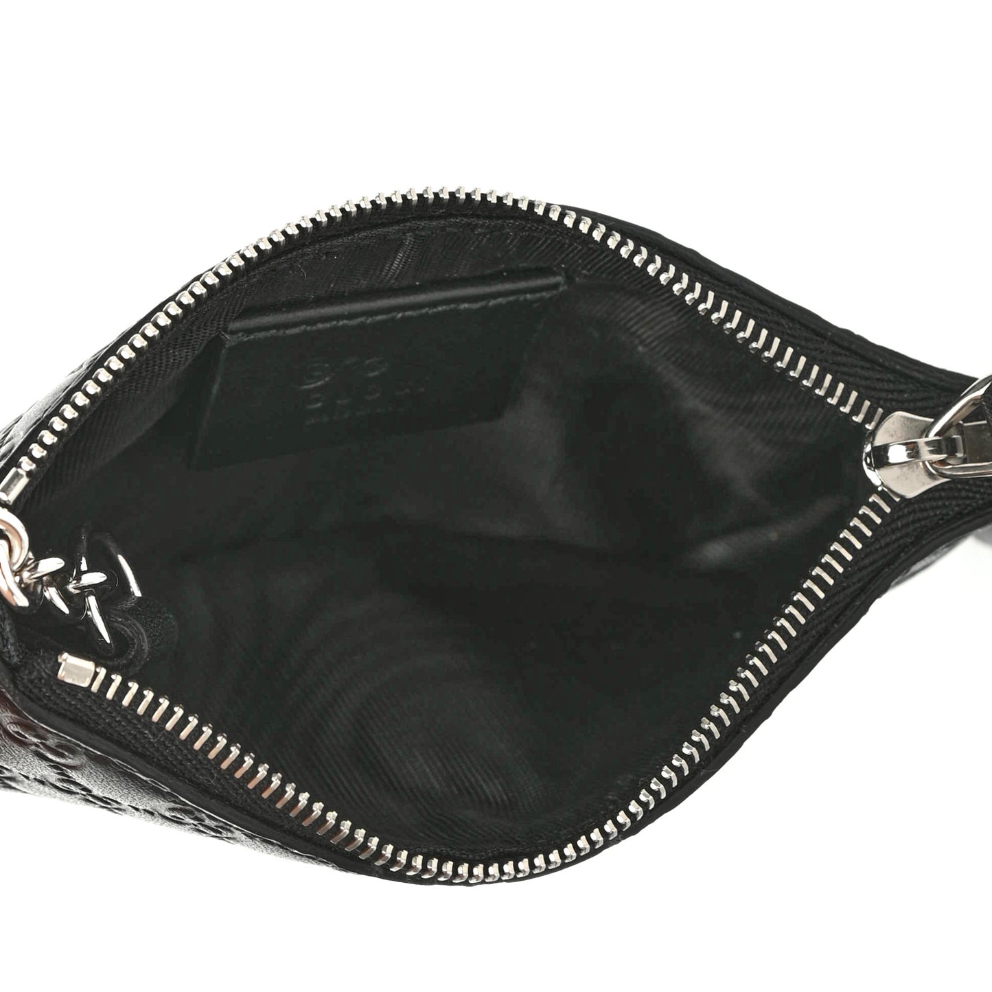 Microguccissima Key Ring Coin Case Black