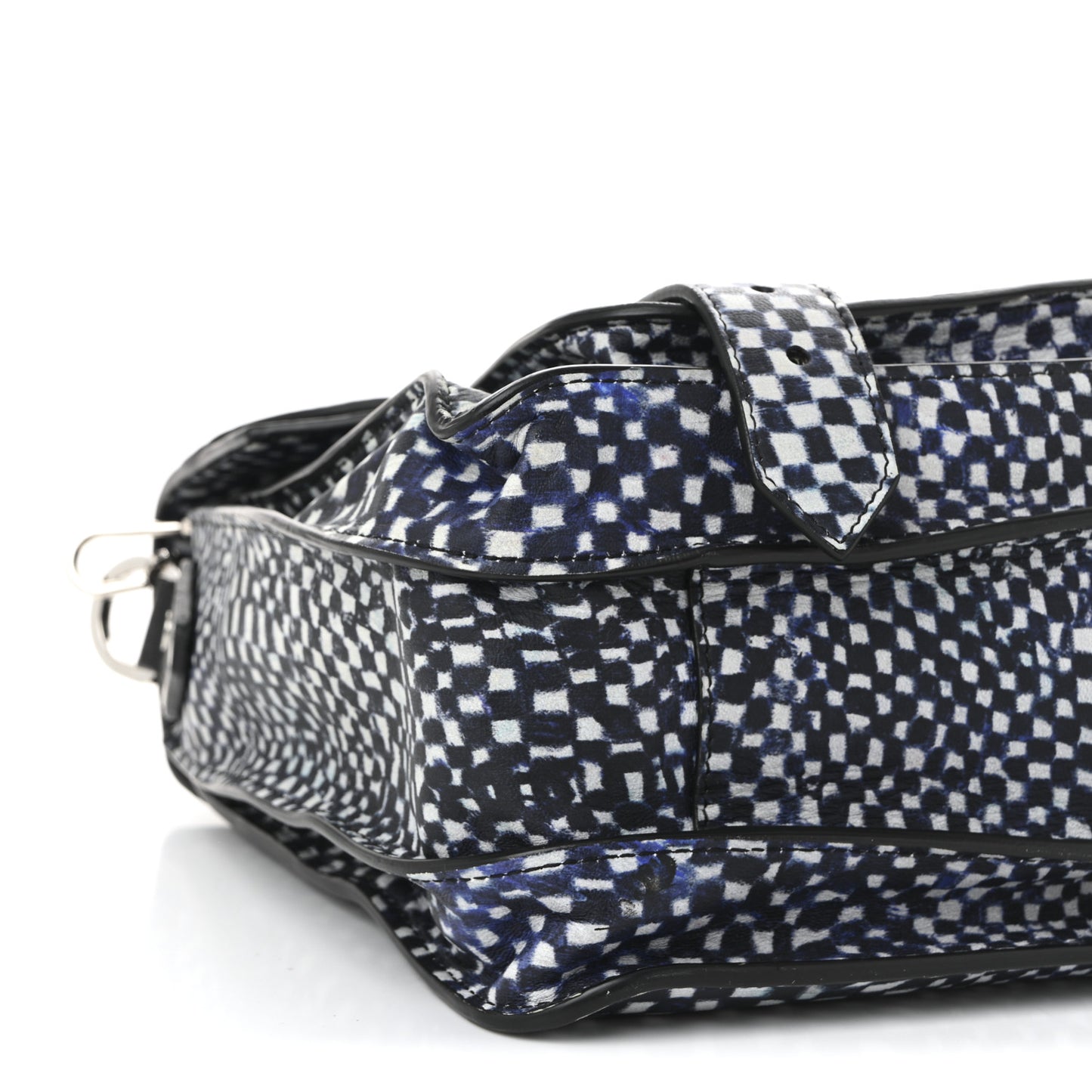 X HARMONY KORINE Calfskin PS1 Check Success Medium Satchel Blue