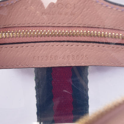 Gucci Vinyl Web Mini Ophidia Transparent Shoulder Bag Perfect Pink 7 of 10