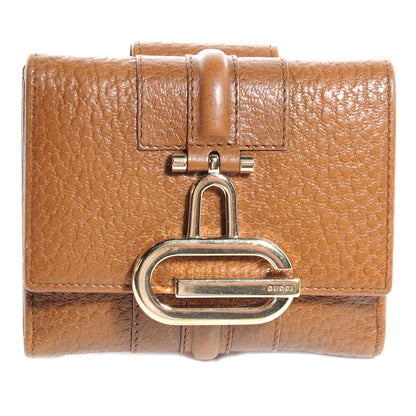 Gucci Leather French Junco Wallet Light Brown 1 of 8