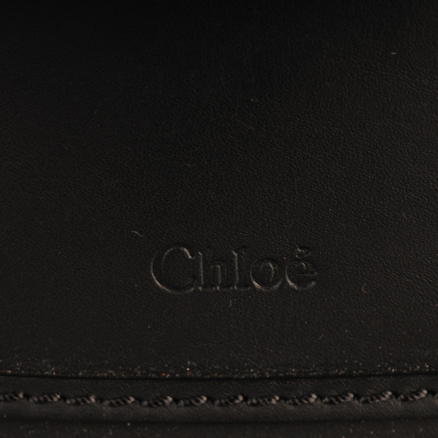 Chloe Calfskin Medium Marcie Metal Bar Trim Satchel Black 7 of 9