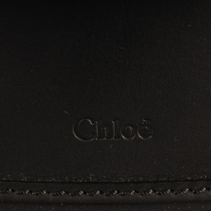 Chloe Calfskin Medium Marcie Metal Bar Trim Satchel Black 7 of 9