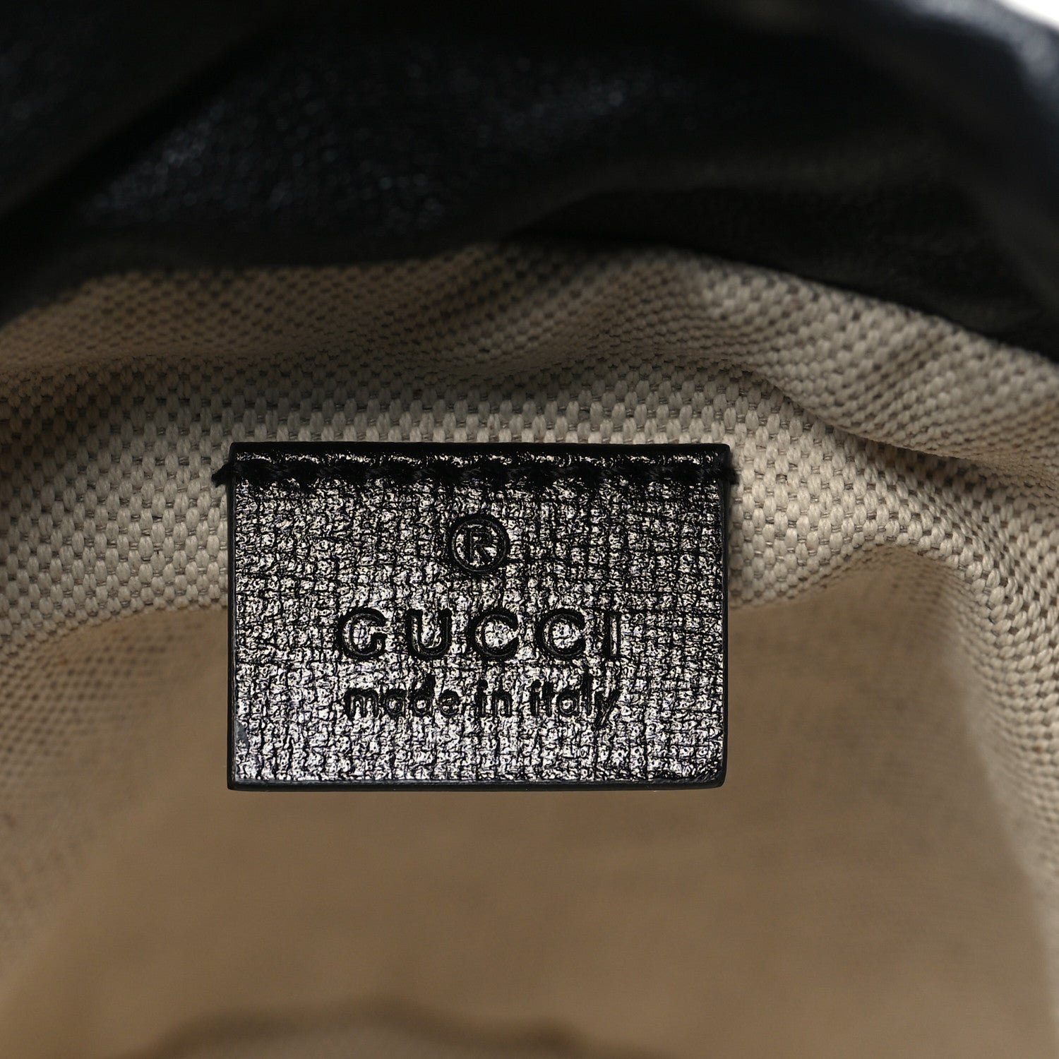 Gucci Azalea Sakai Calfskin Small Horsebit 1955 Drawstring Bucket Bag Black 6 of 10