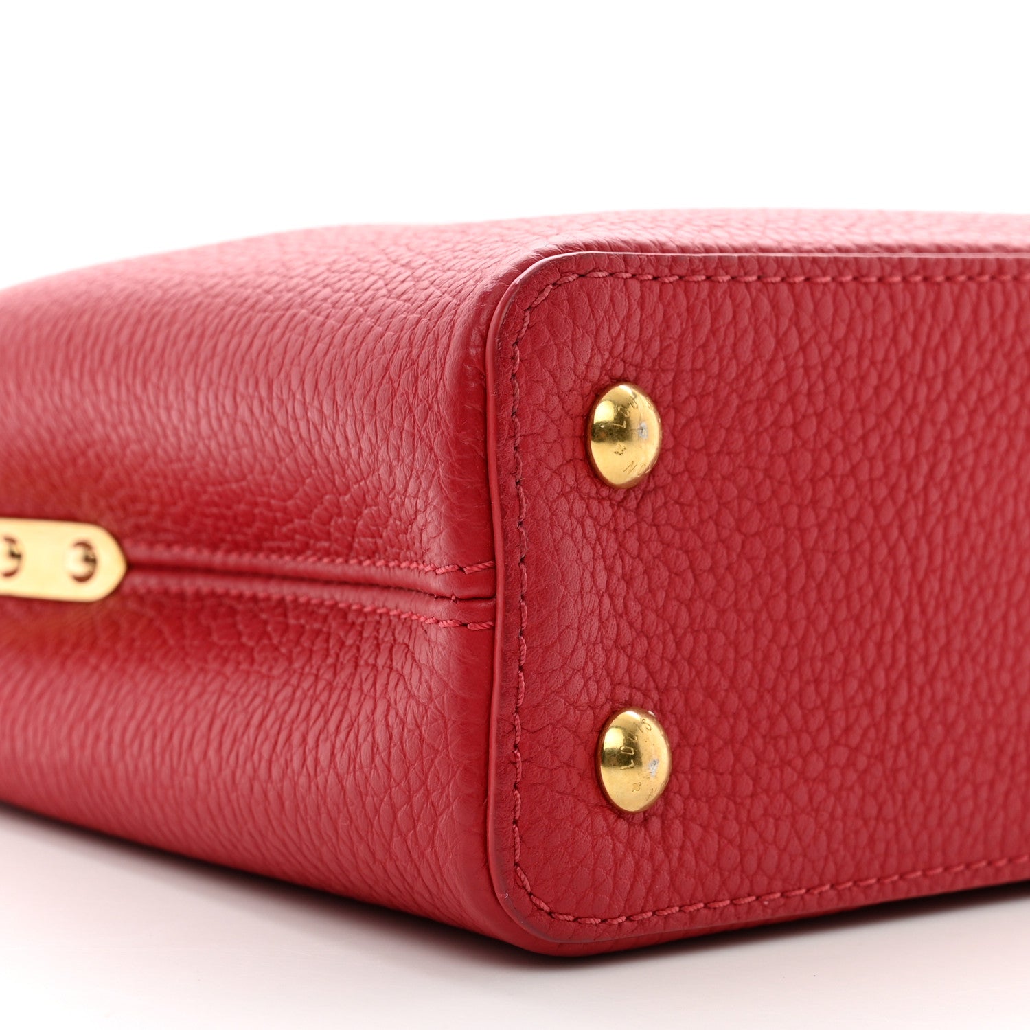 Louis Vuitton Taurillon Mini Capucines Scarlet 8 of 9