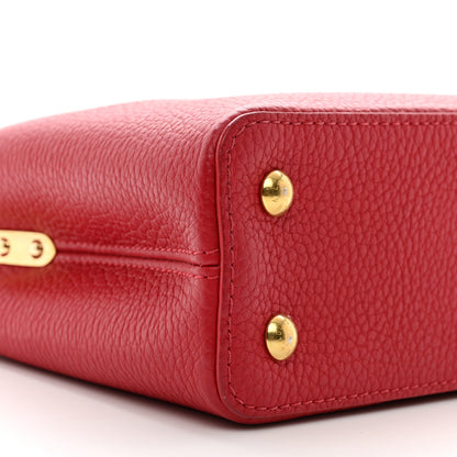 Louis Vuitton Taurillon Mini Capucines Scarlet 8 of 9