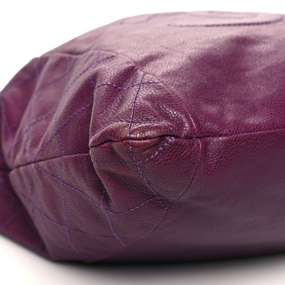Chanel Caviar 31 Drawstring Tote Purple 9 of 10
