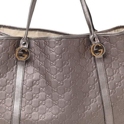 Gucci Metallic Guccissima Large GG Twins Tote Mauve 8 of 20