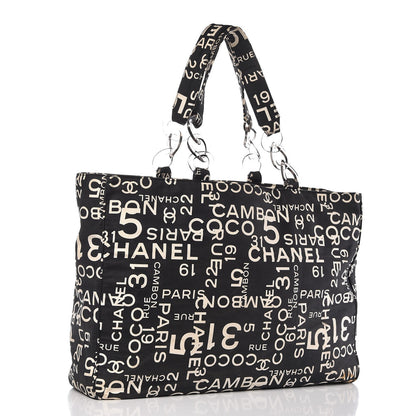 Chanel Canvas 31 Rue Cambon Beach Tote Black 3 of 12