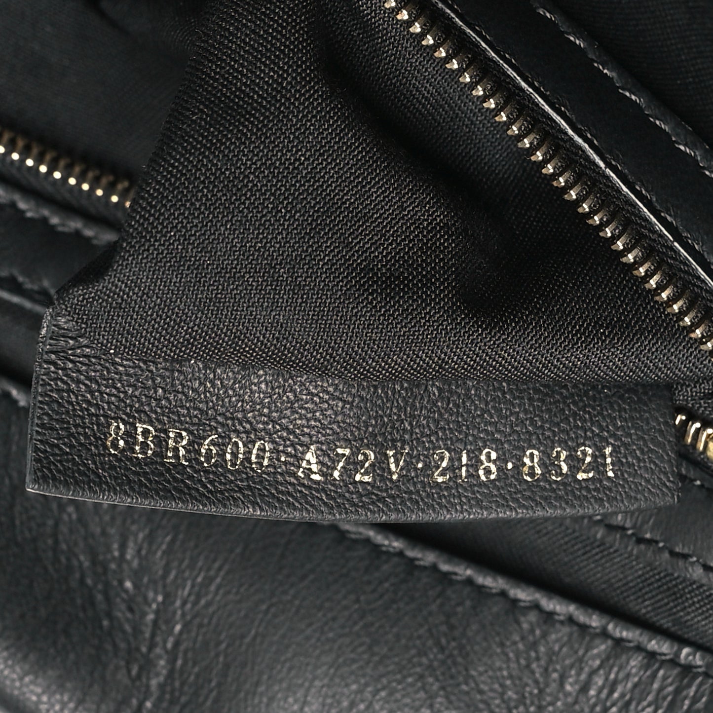 Nappa FF 1974 Embossed Baguette Black