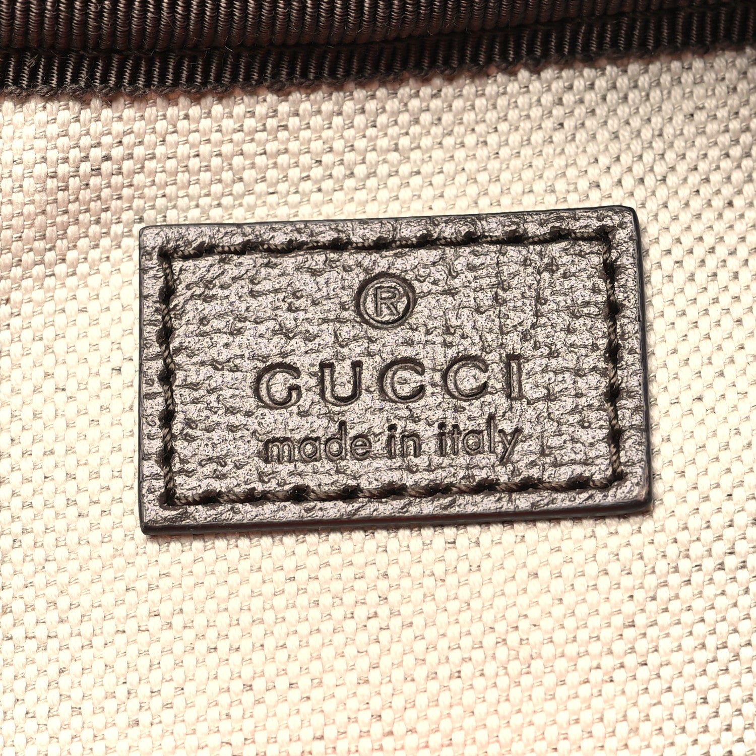 Gucci GG Supreme Monogram Medium Ophidia Double Buckle Backpack Beige Ebony Neon Orange 6 of 10