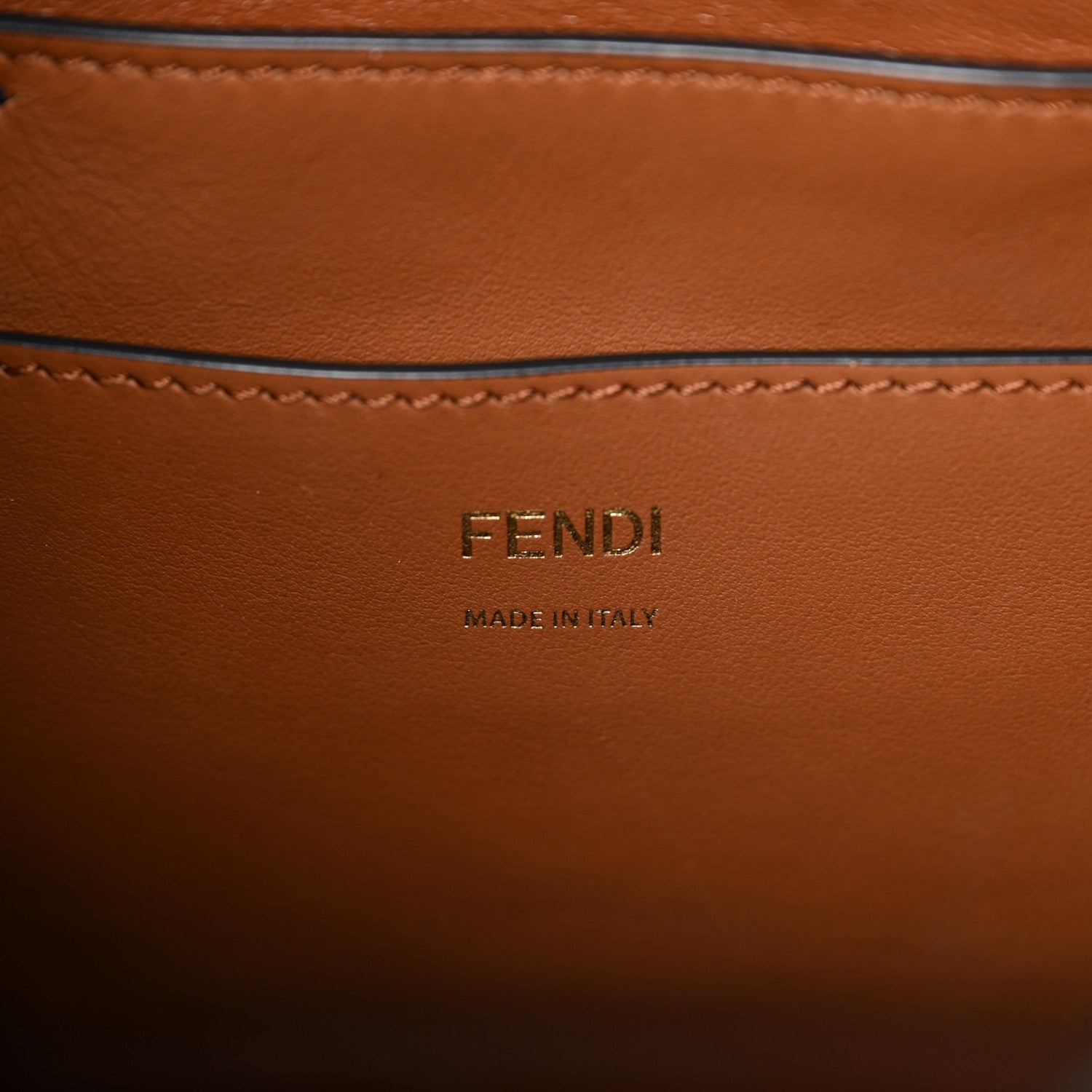Fendi Vitello Grace F is Fendi Stamp Patch Perforated Small Mon Tresor Bucket Bag Black 5 of 8