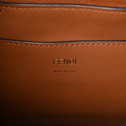 Fendi Vitello Grace F is Fendi Stamp Patch Perforated Small Mon Tresor Bucket Bag Black 5 of 8