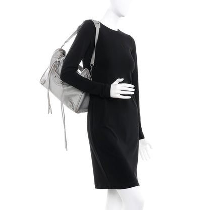 Balenciaga Pearlescent Goatskin Classic Palladium Hardware City Gris Gris Light 2 of 12