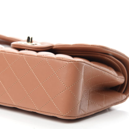 Chanel Lambskin Quilted Small Double Flap Brown 7 of 13