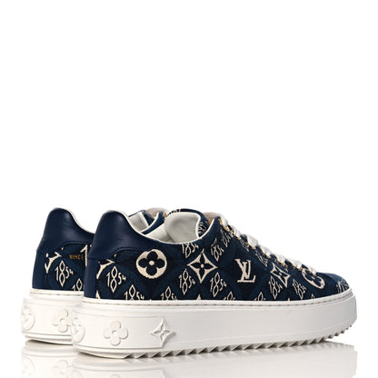 Louis Vuitton Jacquard Since 1854 Time Out Sneakers 35.5 Blue 4 of 7