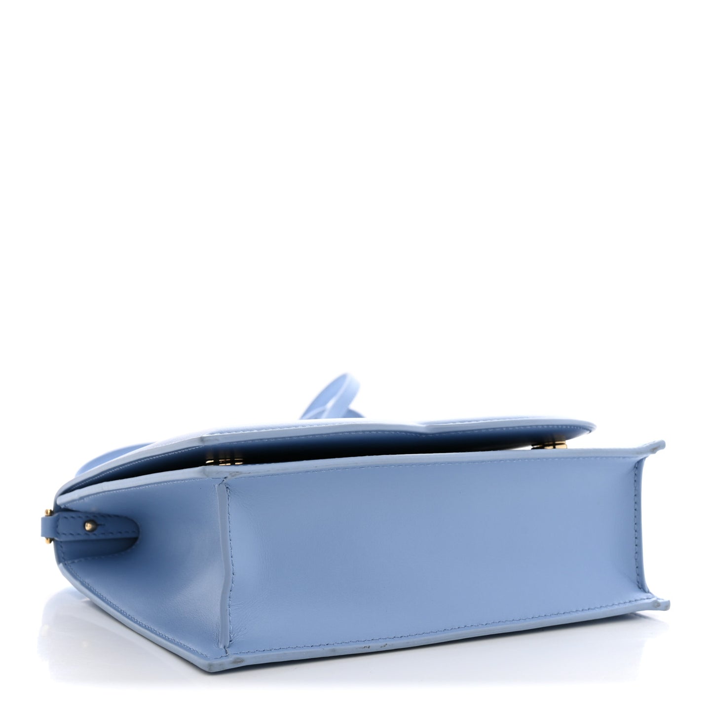 Calfskin DG Logo Flap Crossbody Bag Glicine