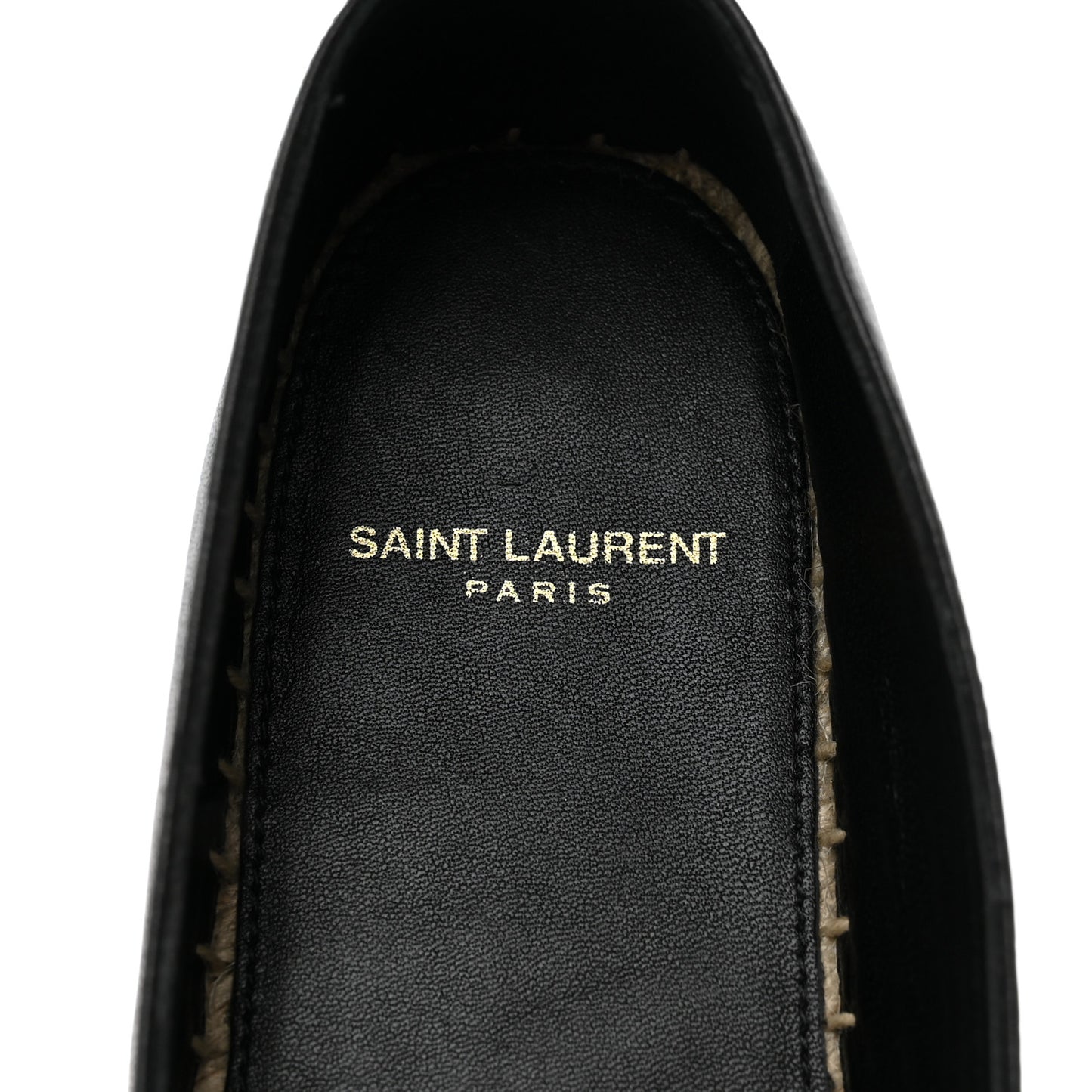 Lambskin Monogram Espadrilles 36 Black