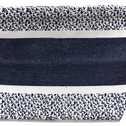 Christian Dior Silk Toile De Jouy Reverse Capri Mitzah Scarf Navy Blue 7 of 7