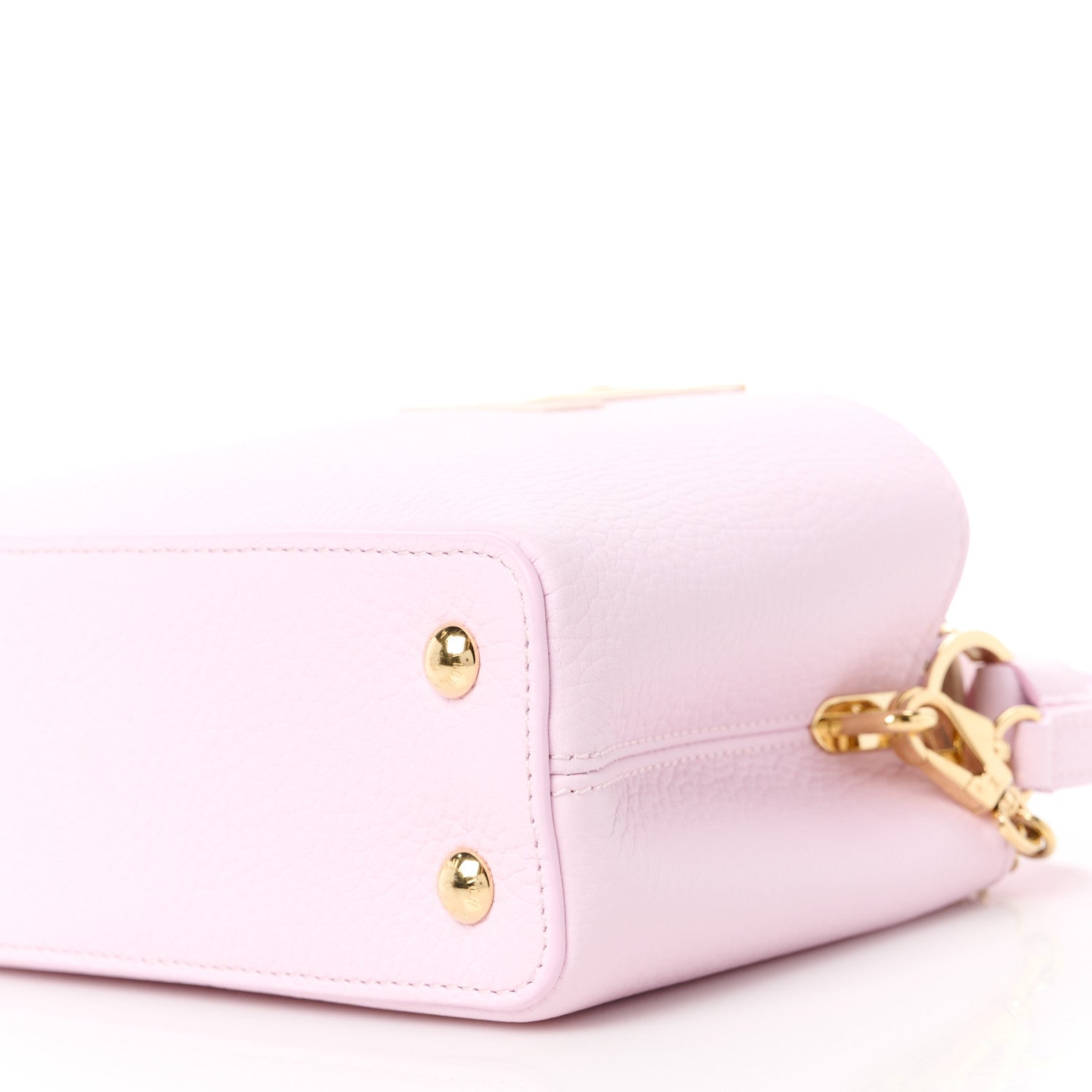 Louis Vuitton Taurillon Lovelock Chain Capucines Mini Marshmallow 9 of 9