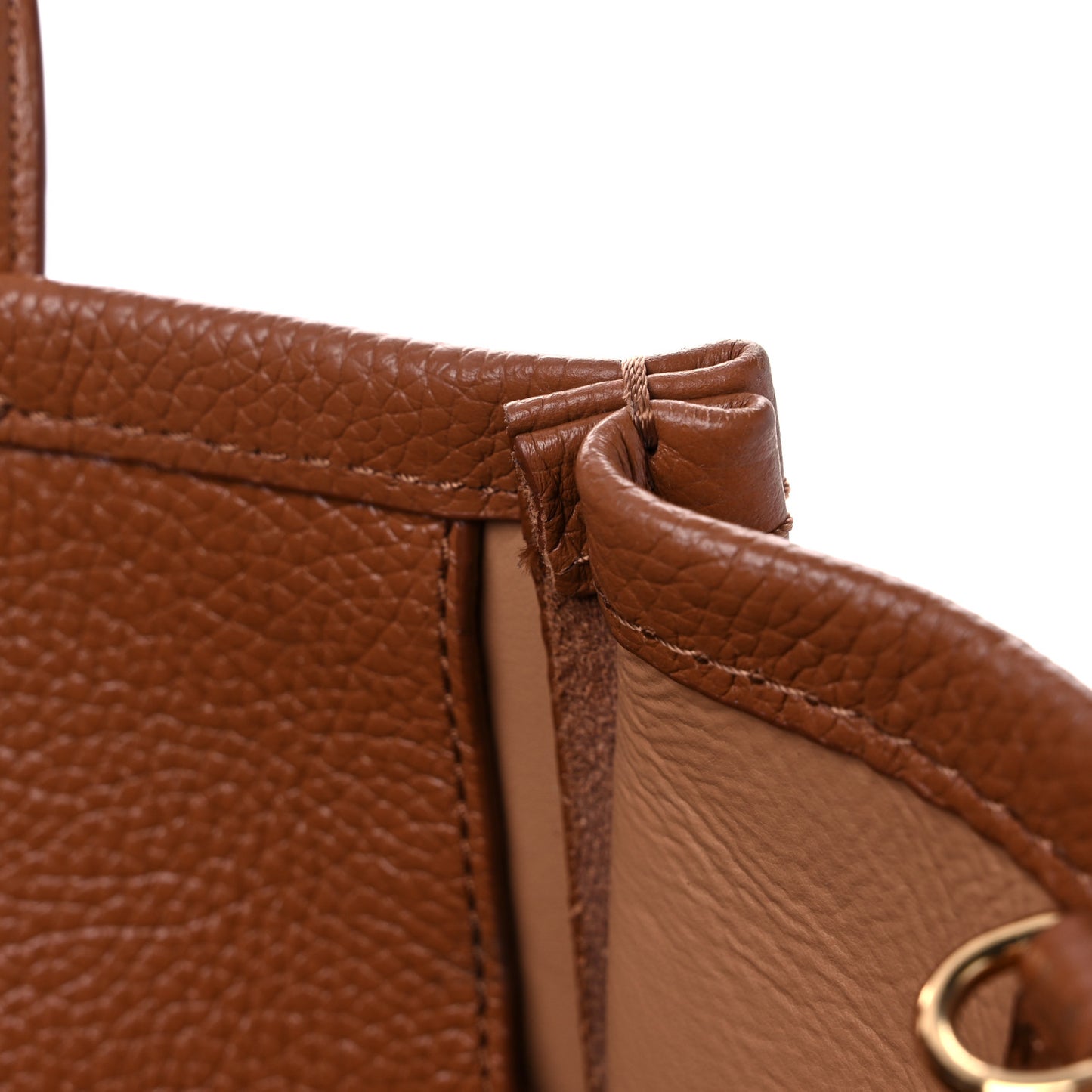 Grained Calfskin Medium The Tote Bag Argan Oil