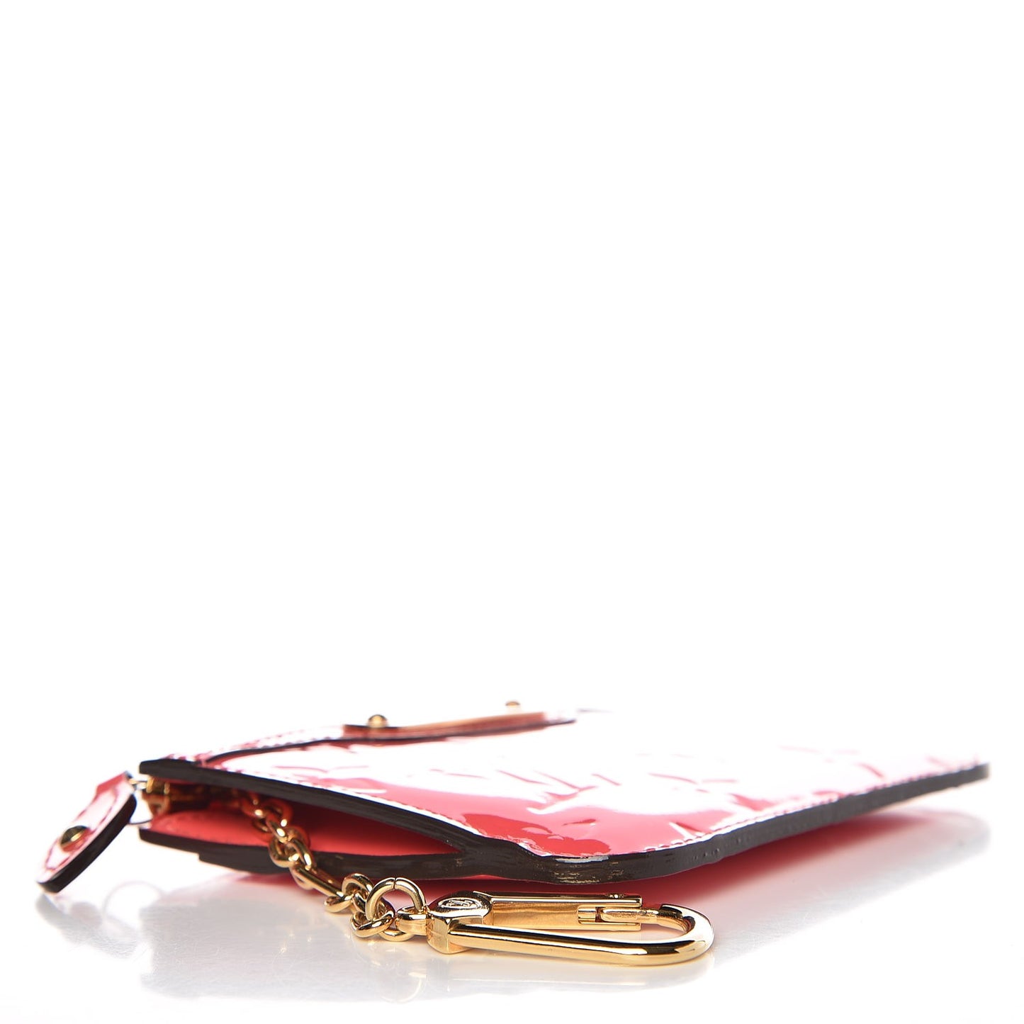 Vernis Key Pouch Rose Litchi