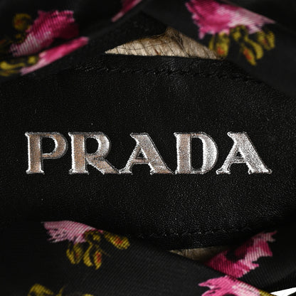 Prada Satin Printed Espadrille Sandals 36 Multicolor 8 of 8
